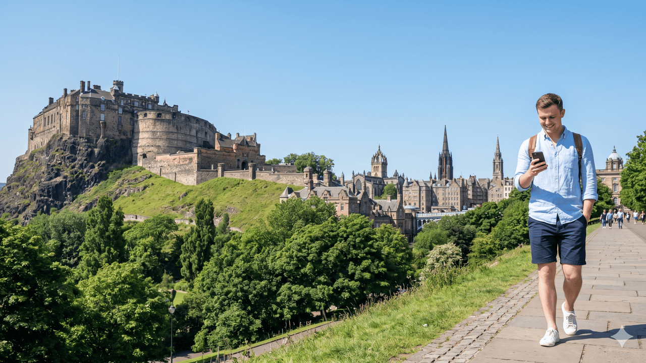 eSIM for Edinburgh