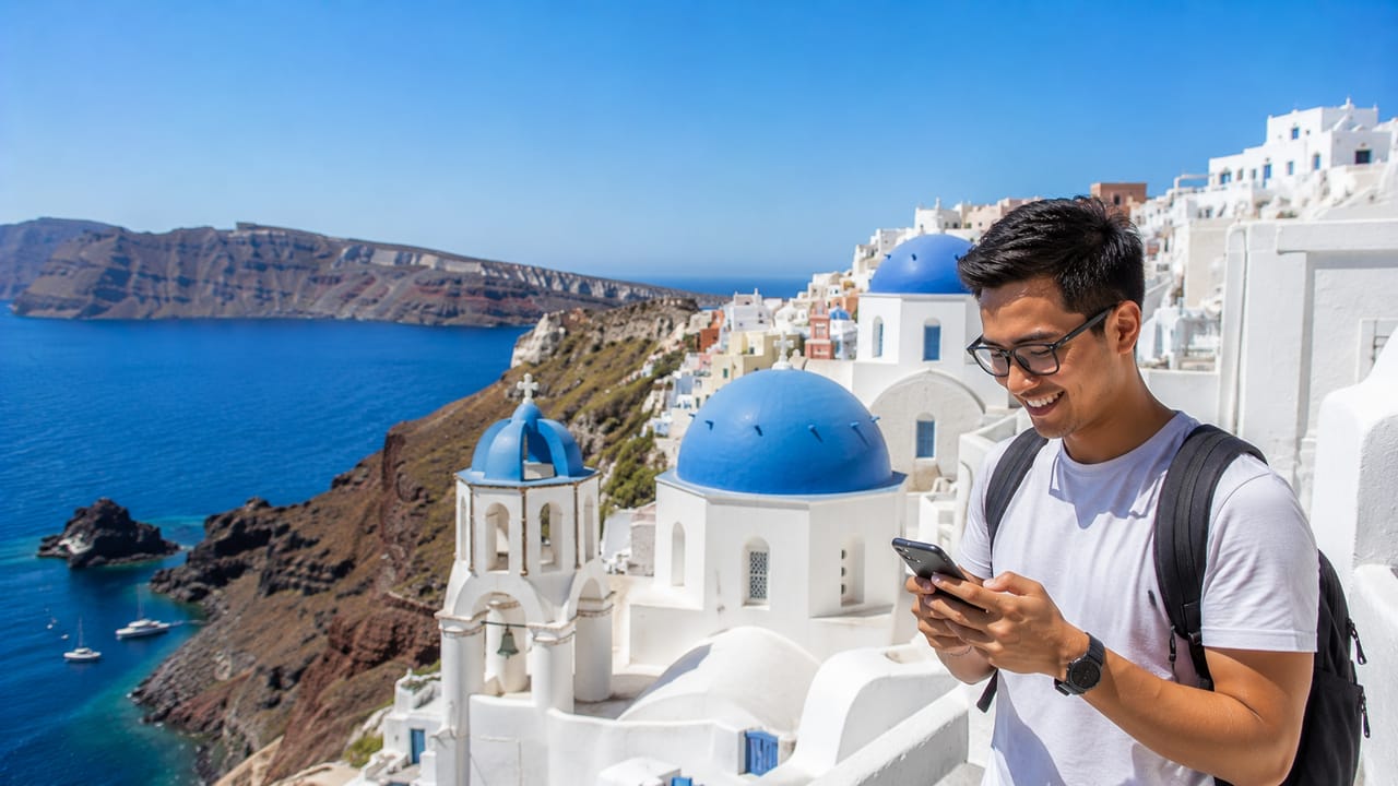 eSIM for Santorini